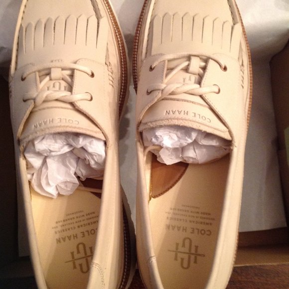 Cole Haan Men's Classic Ranger Leather & Suede Moccasins  - 11.5M - New in Box - Picture 5 of 11